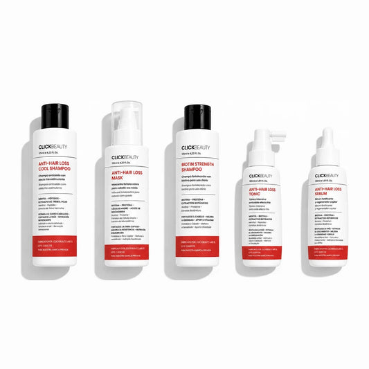 Kit Caída & Anclaje – champú, mascarilla, champú biotina, tónico y sérum anticaída